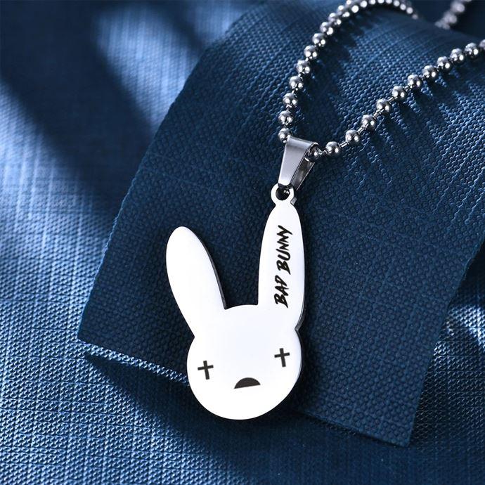 D&z New Bad Bunny Pendant Necklace Iced Out Aaa Cubic Zirconia Bling Men's  Women Hip Hop Rock Jewelry - Necklace - AliExpress